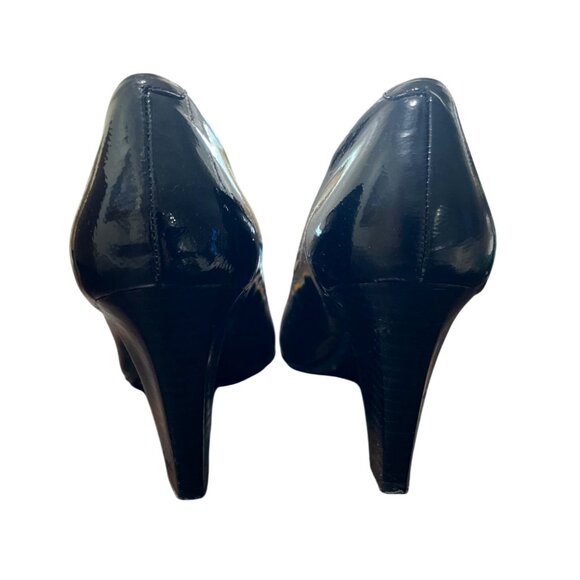 Coach Sheri Black Patent Leather High Heel Pumps Classic Size 8.5 - Picture 6 of 8